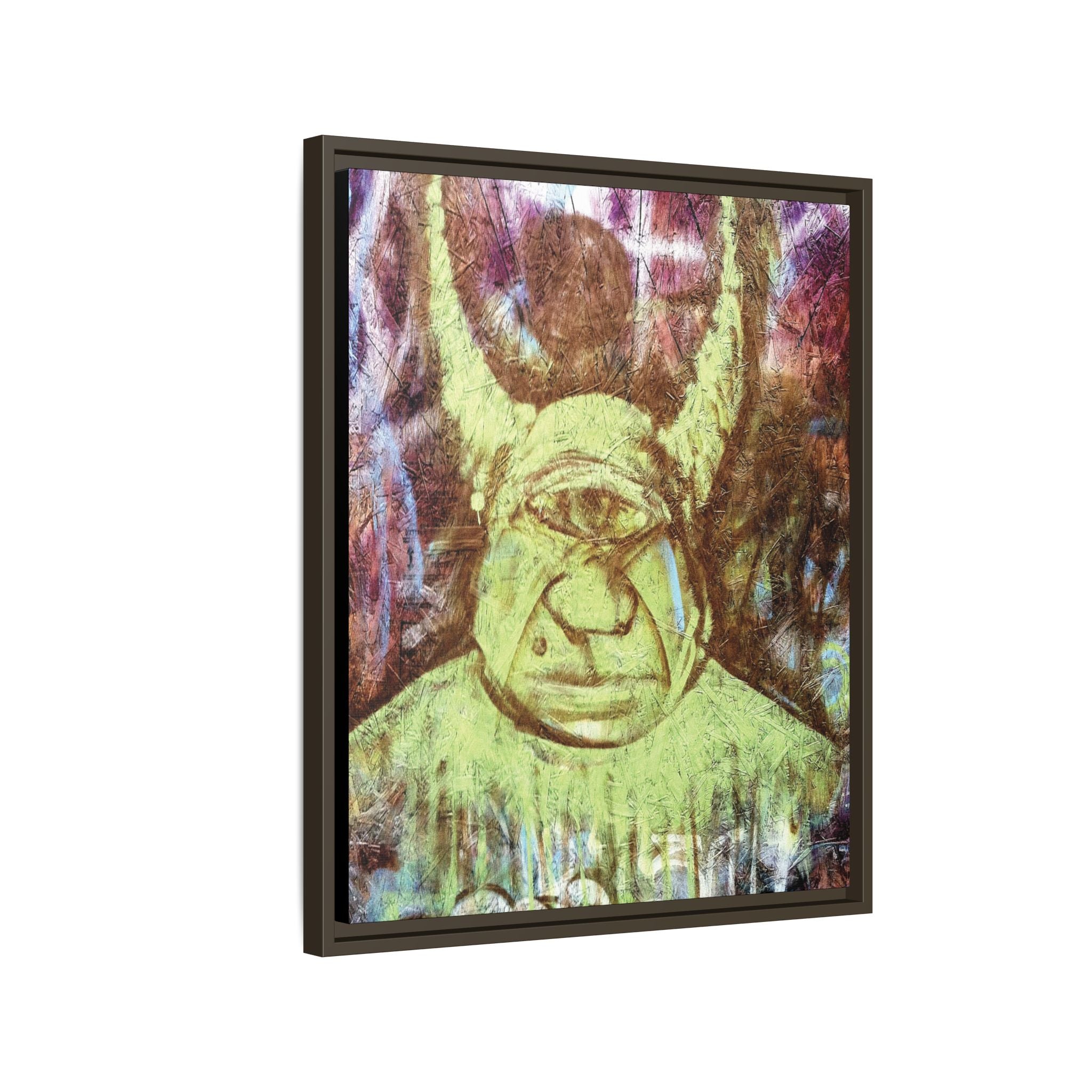 Cyclops Viking Art Print canvas print by Larry White