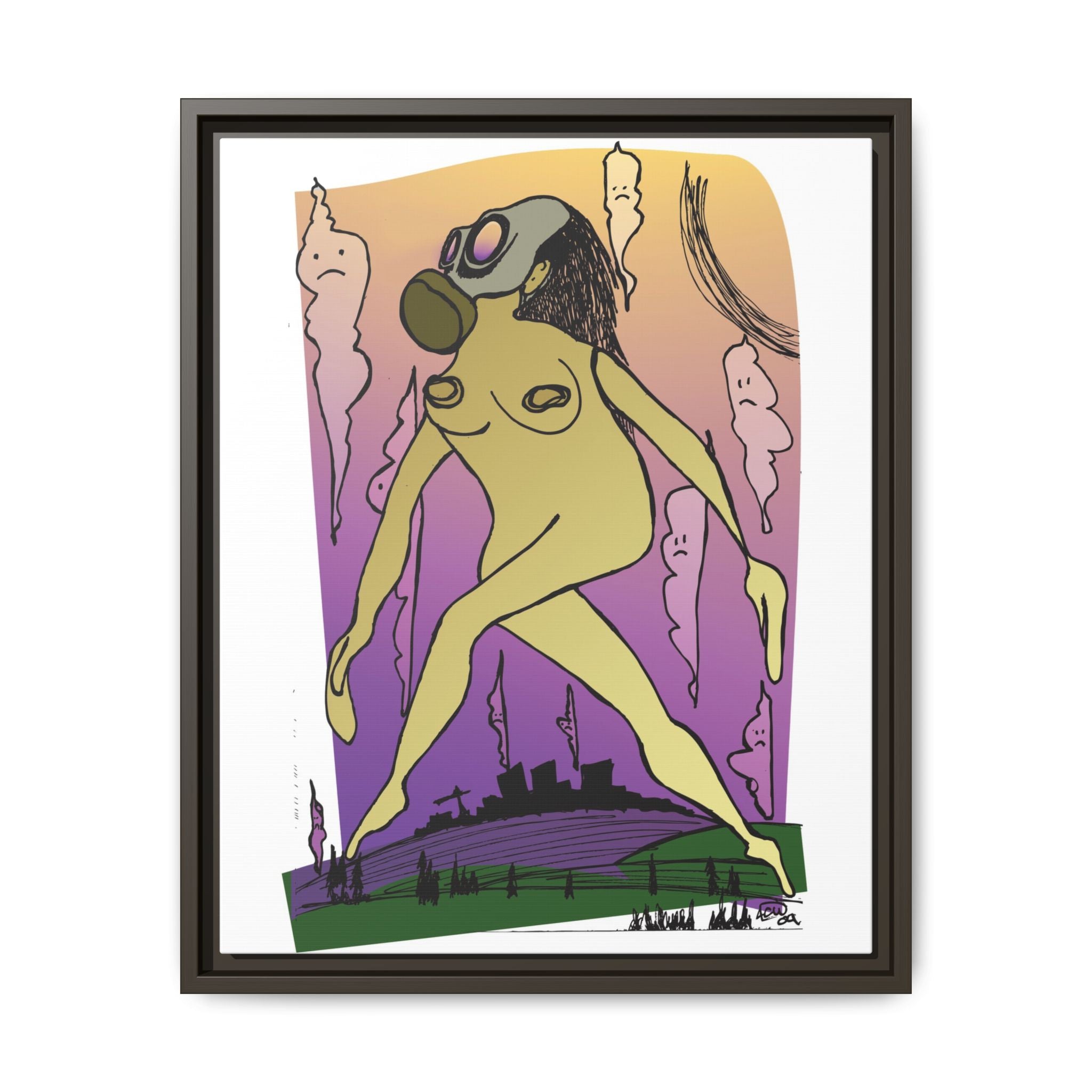 "Mother Nature"  Framed Canvas Print By Larry White