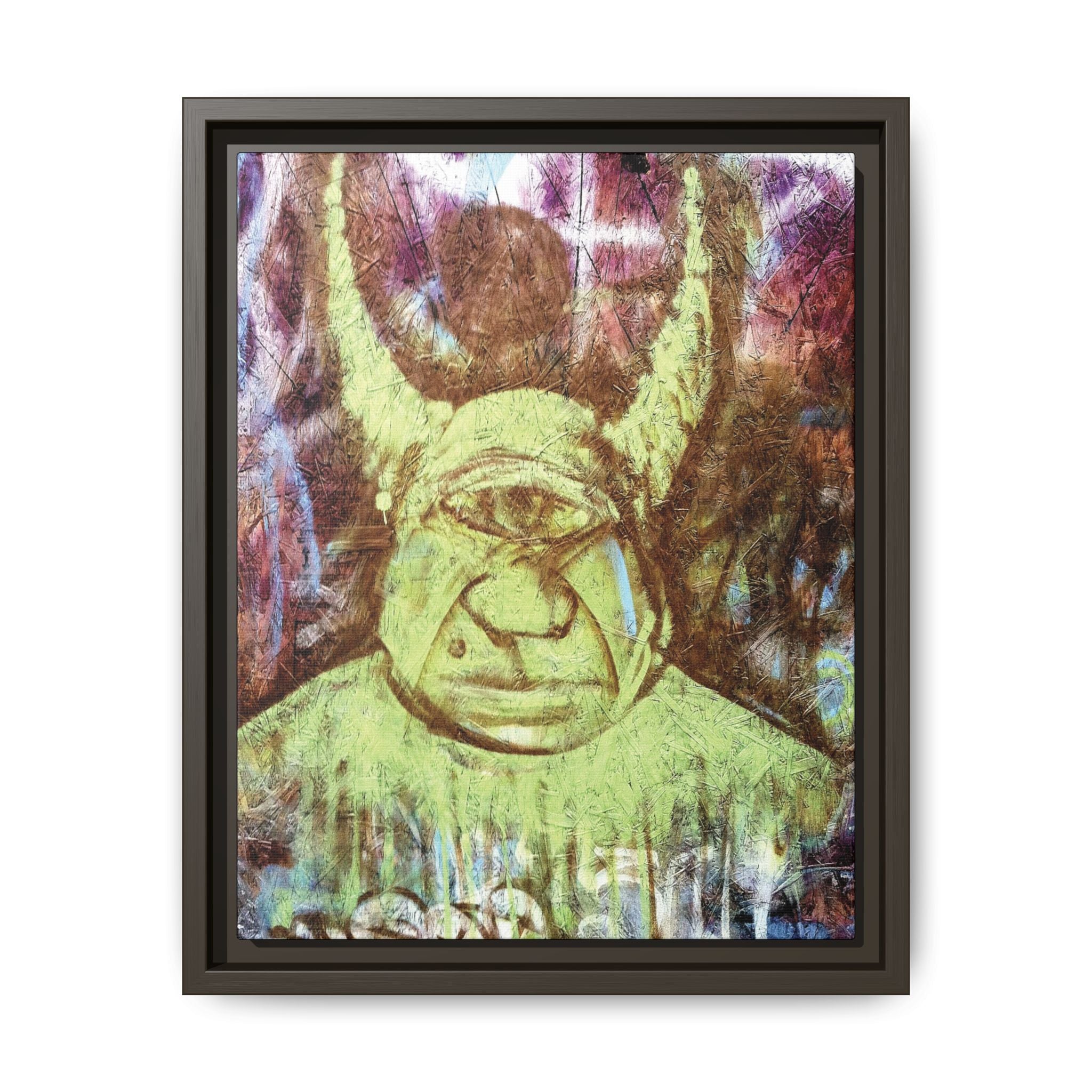 Cyclops Viking Art Print canvas print by Larry White