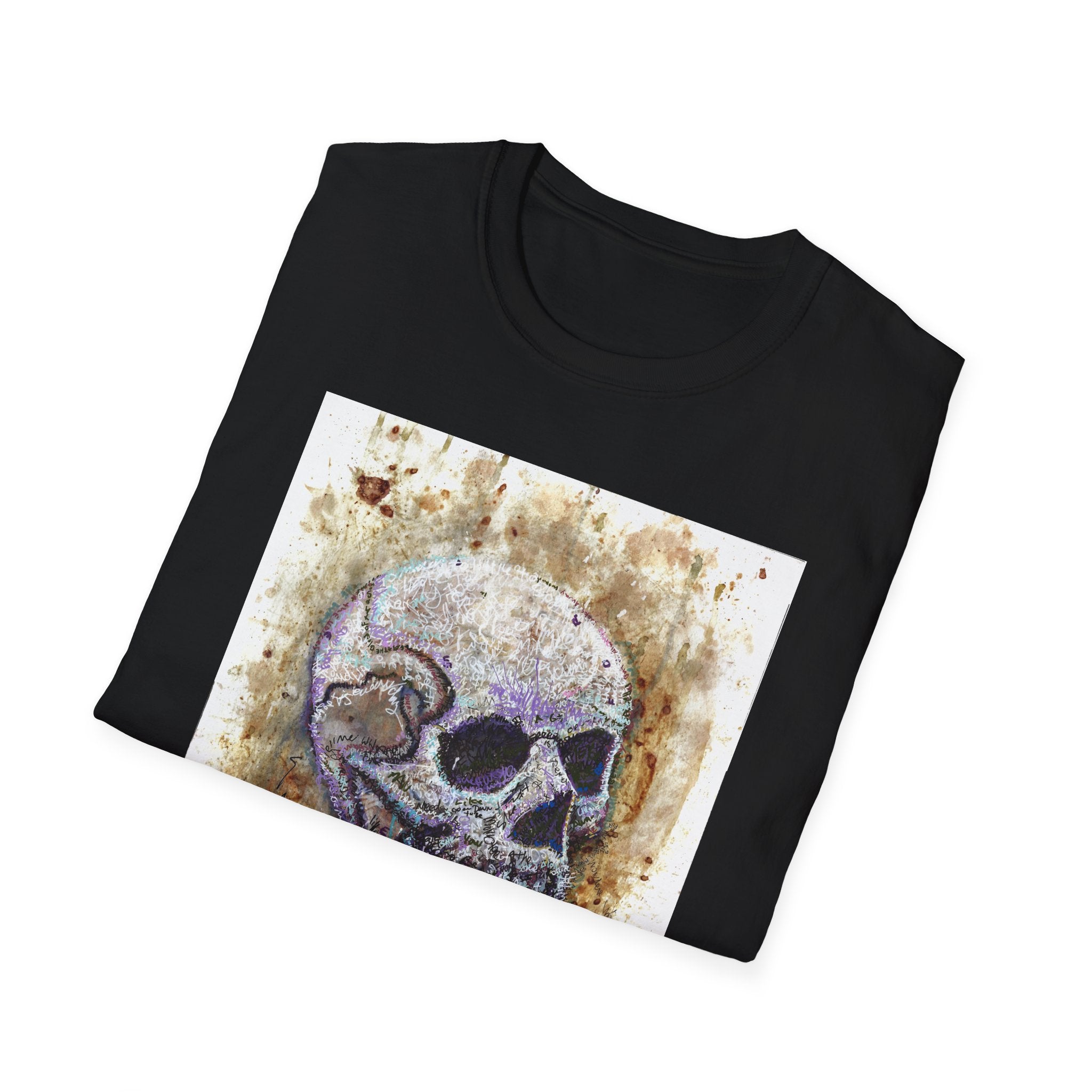 Framed Matte Canvas — "Albums" Skull Art by Larry White