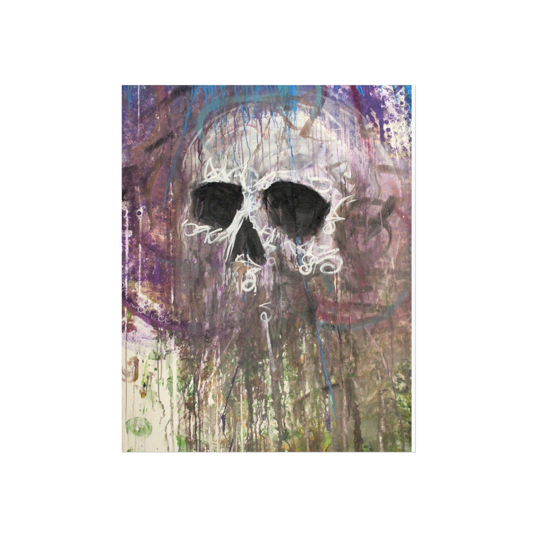 Arctic Skull Fine Art Poster — "Arctic" by Larry White (Mixed Media)