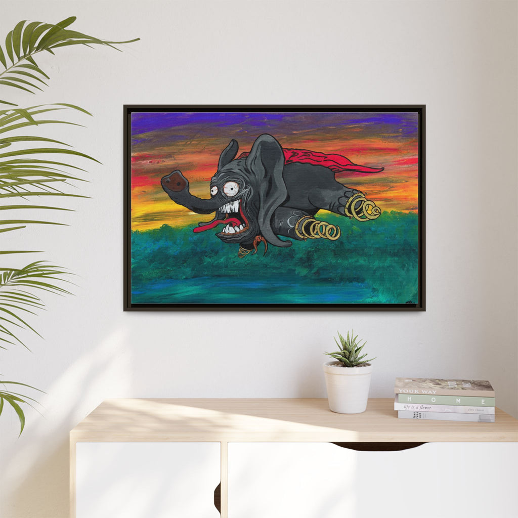 Dumbo Matte Framed Canvas — by Larry White