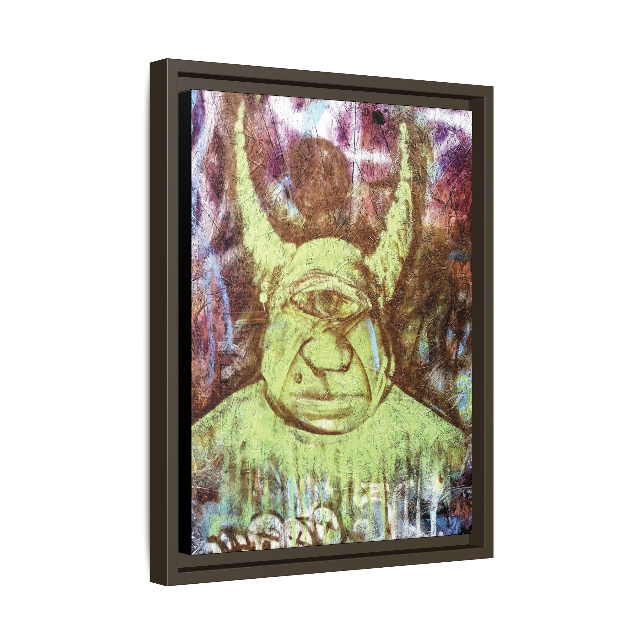 Cyclops Viking Art Print canvas print by Larry White