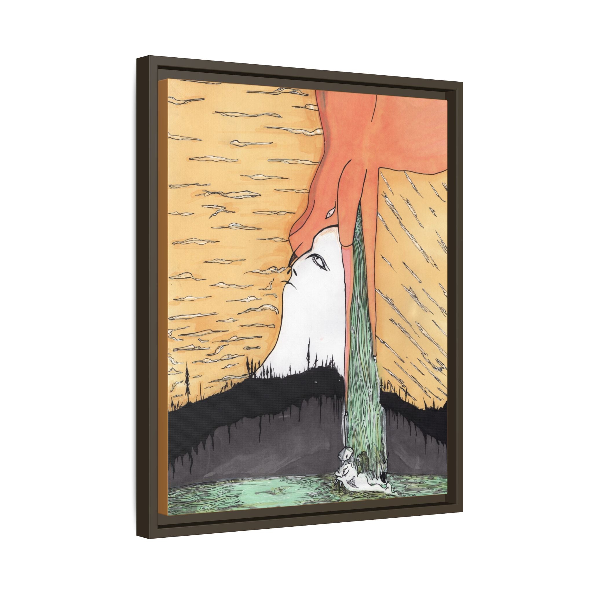 Surreal Sunrise Matte Canvas Print By Larry White