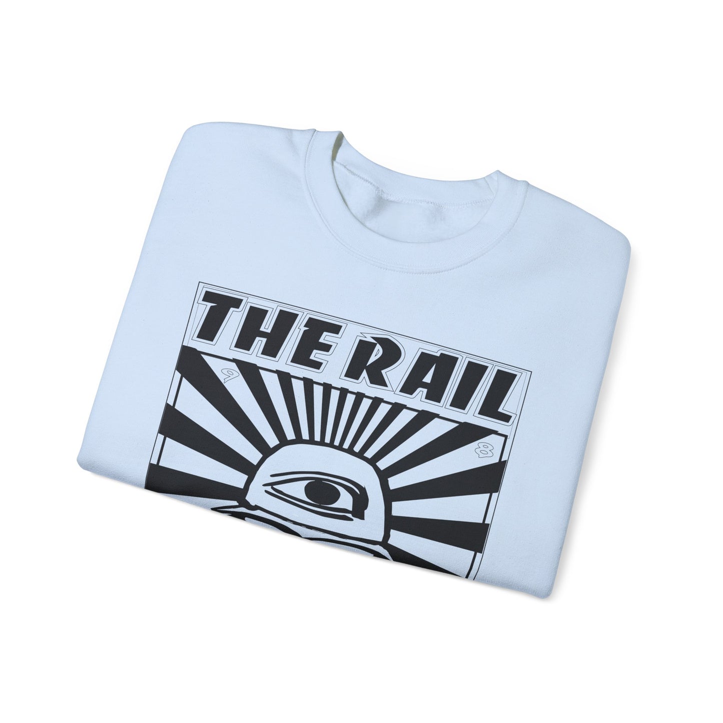 Crewneck Sweatshirt - The Rail All Seeing Eye Burger Design