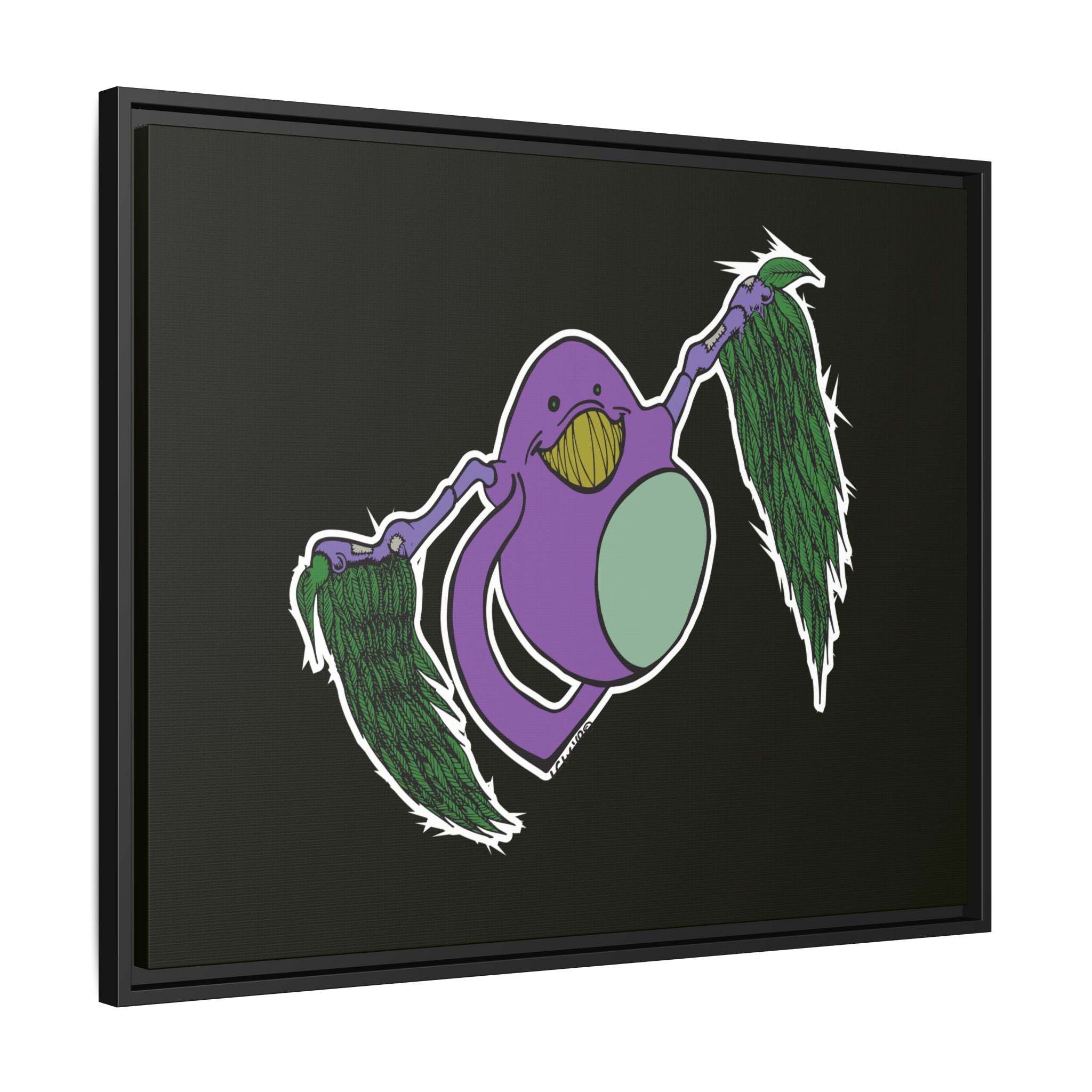 "Fly Guy" Framed Matte Canvas Art —By Larry White