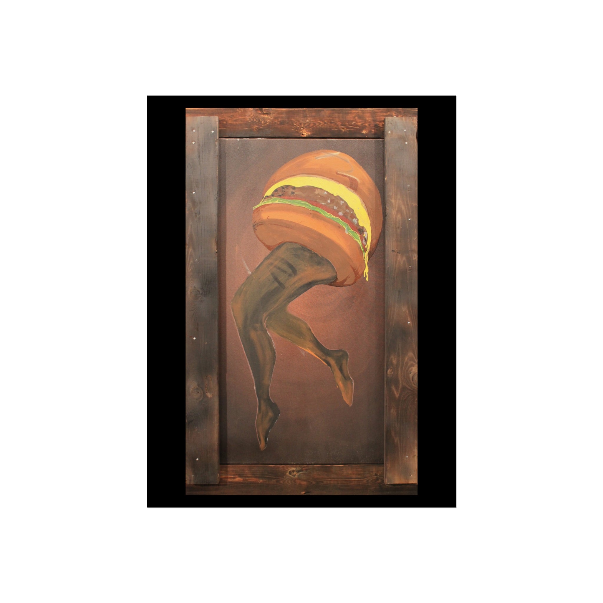 Burger Legs Fine Art Poster — "Burger Legs" Painting by Larry White