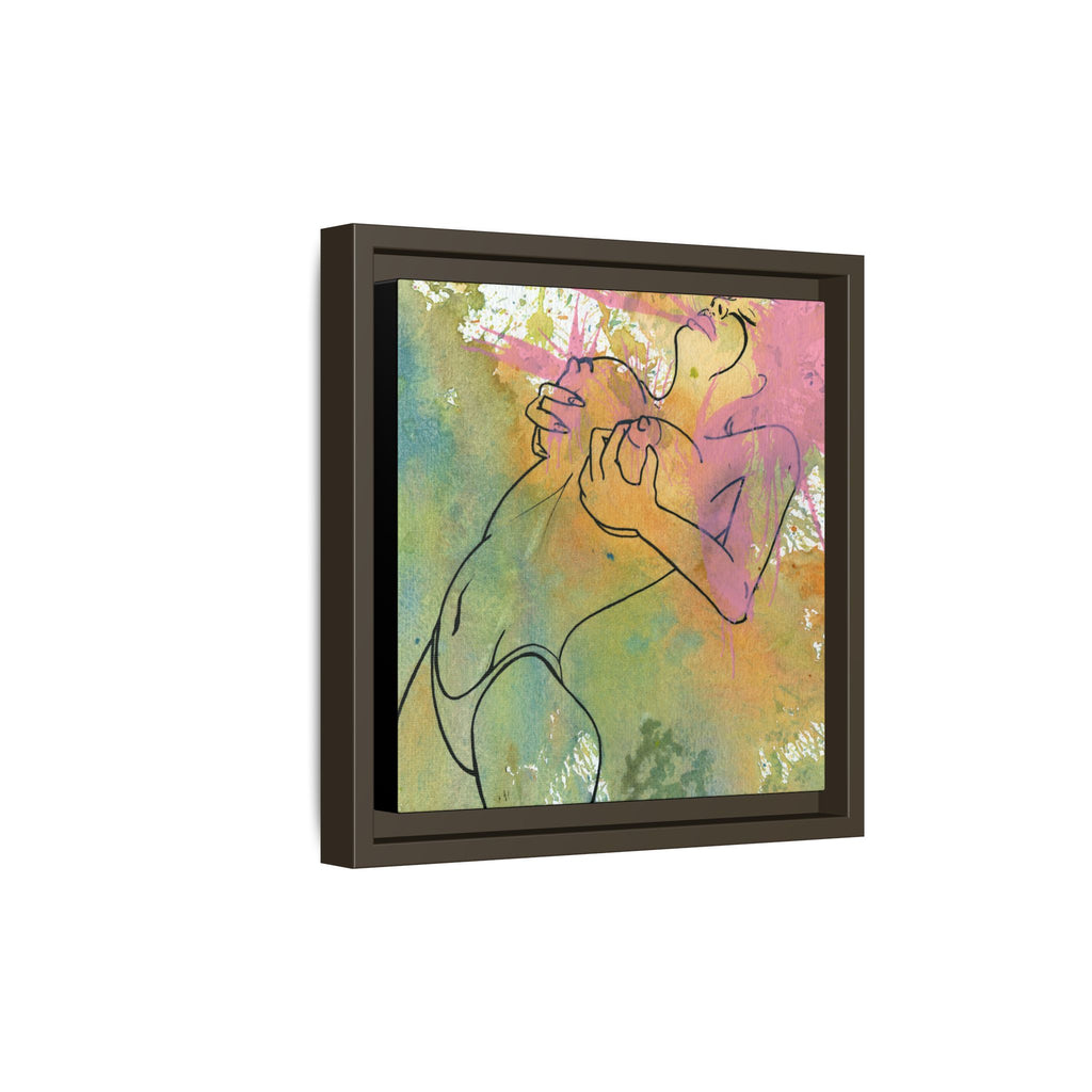 "Pinking" Canvas Framed print By Larry White