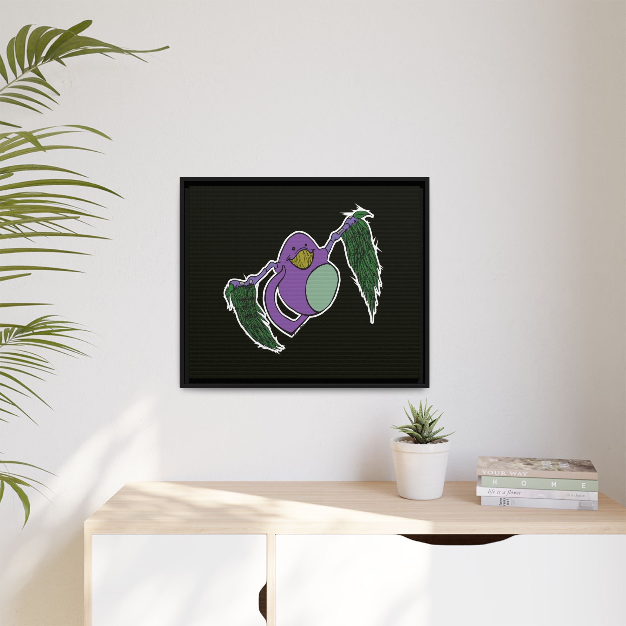"Fly Guy" Framed Matte Canvas Art —By Larry White