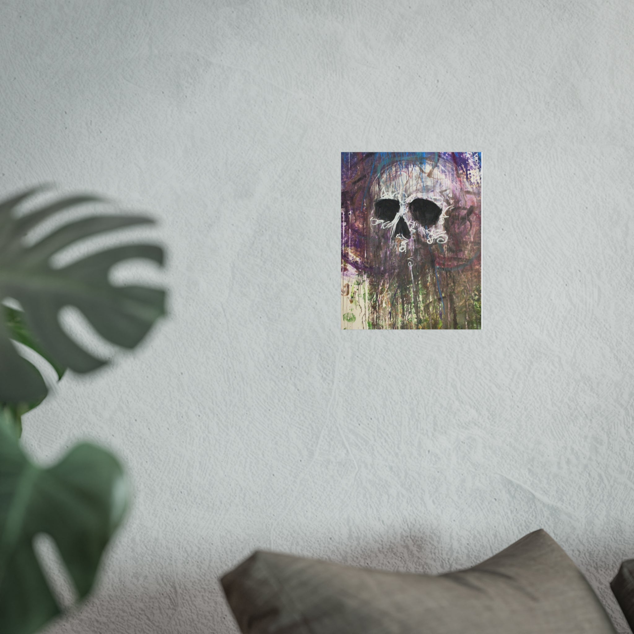 Arctic Skull Fine Art Poster — "Arctic" by Larry White (Mixed Media)