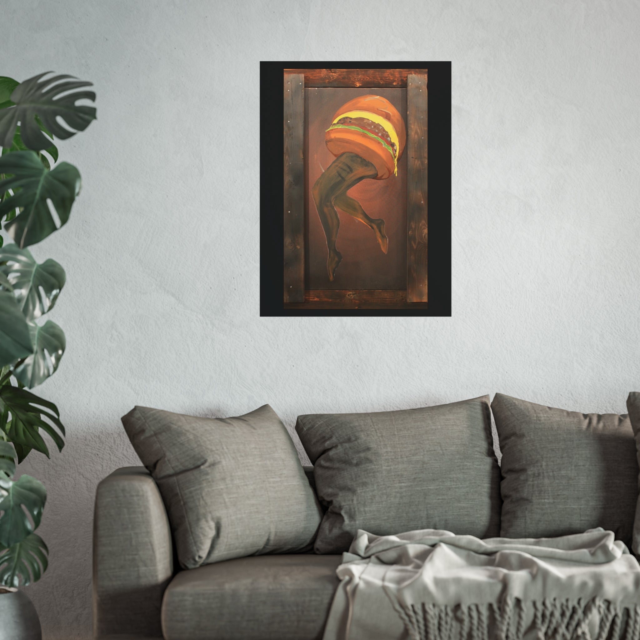 Burger Legs Fine Art Poster — "Burger Legs" Painting by Larry White