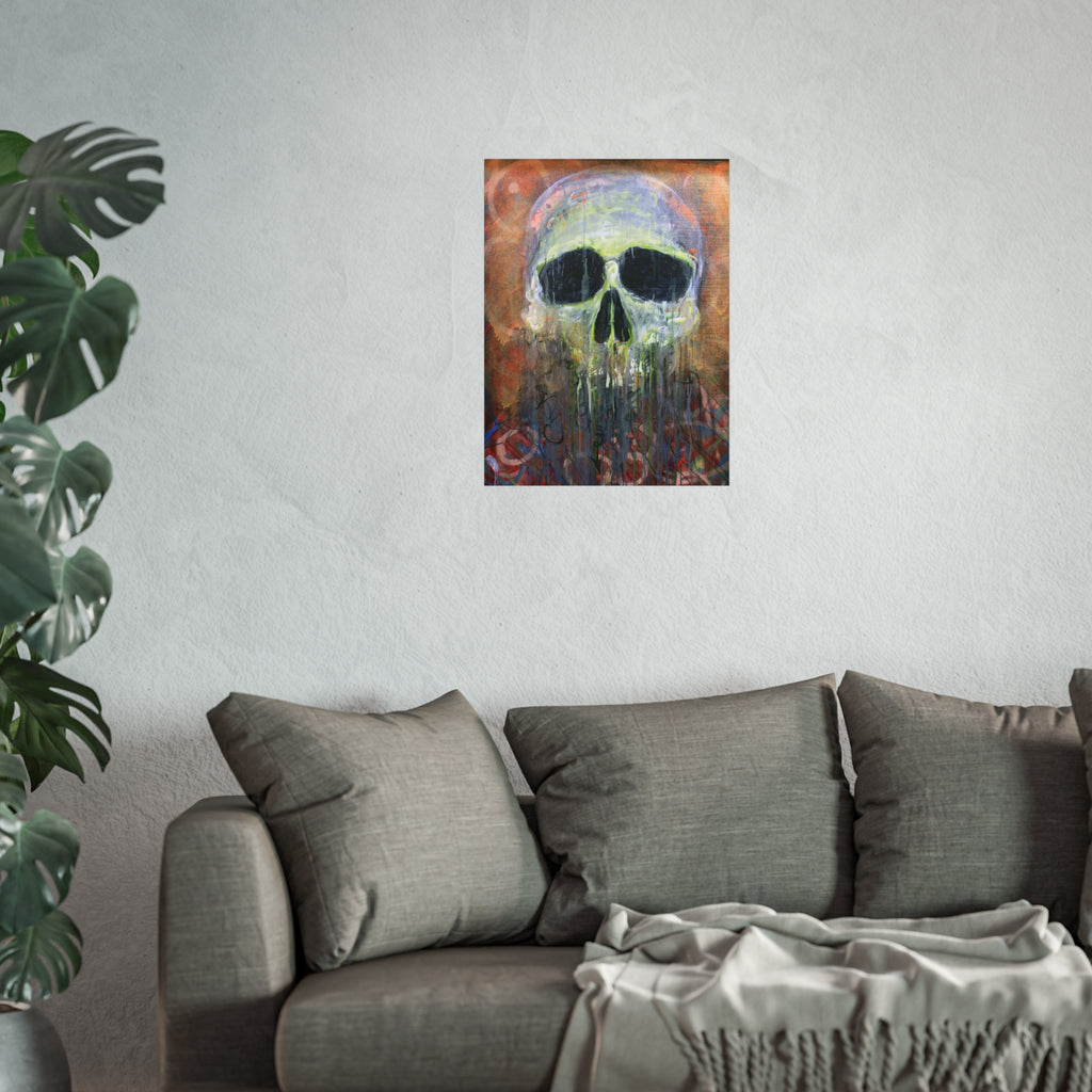 Fisherman's Friend Skull Art Poster — Dripping Fine Art Print by Larry White
