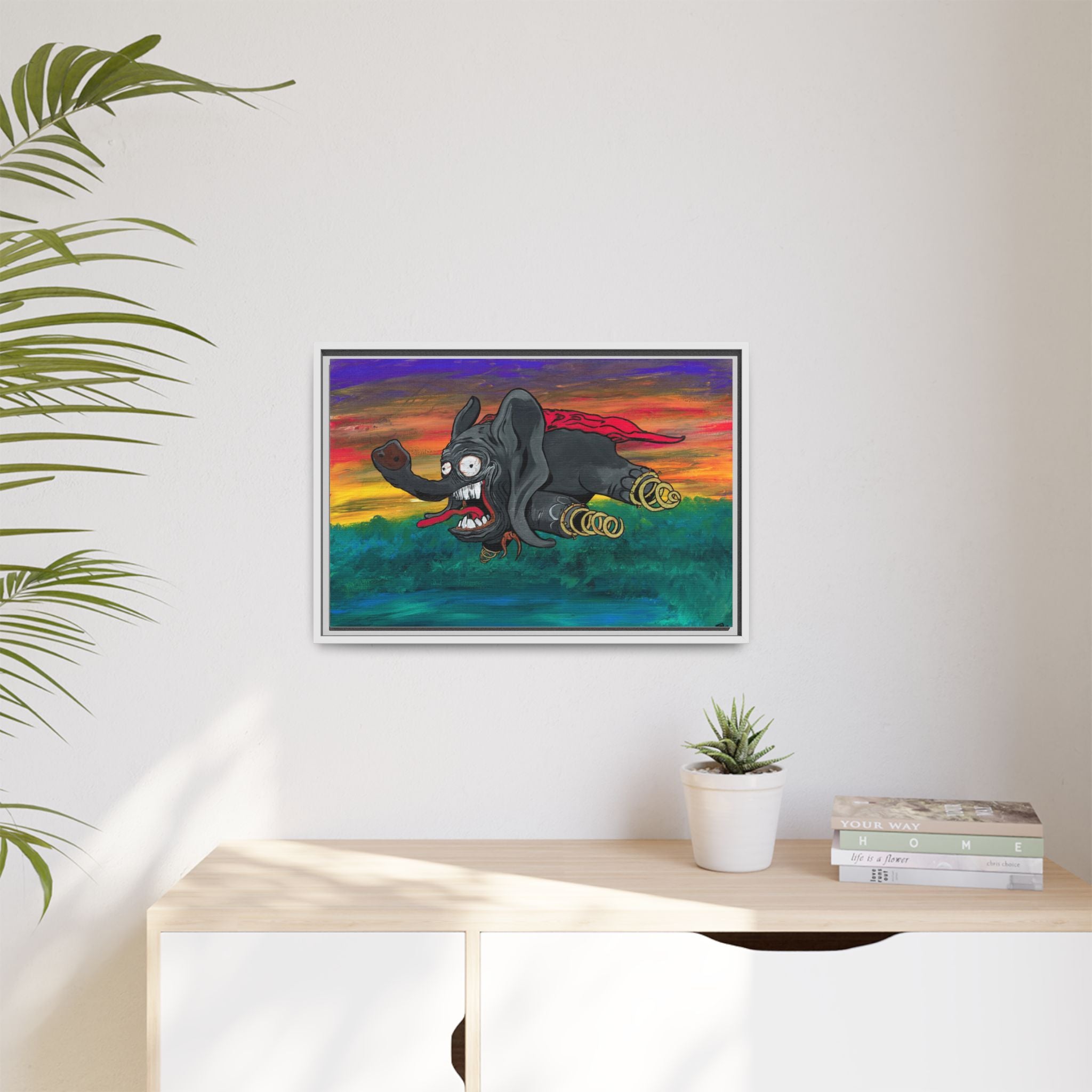 Dumbo Matte Framed Canvas — by Larry White