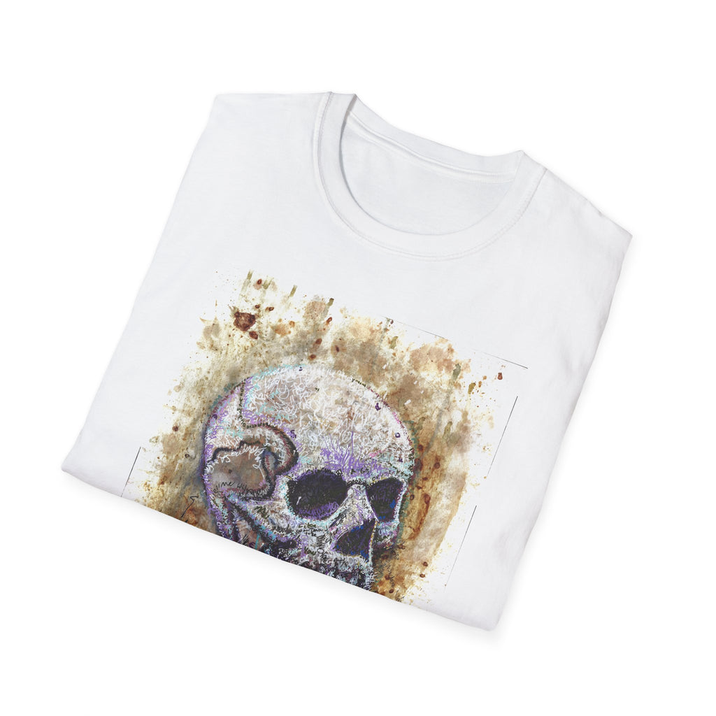 Framed Matte Canvas — "Albums" Skull Art by Larry White