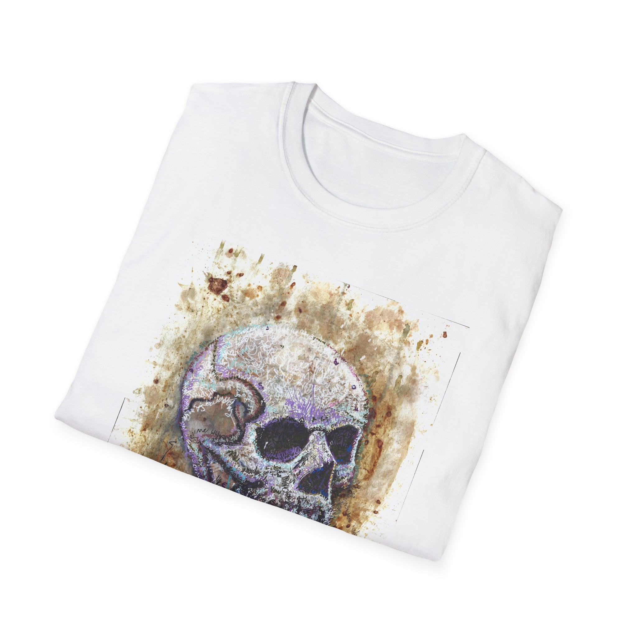Framed Matte Canvas — "Albums" Skull Art by Larry White