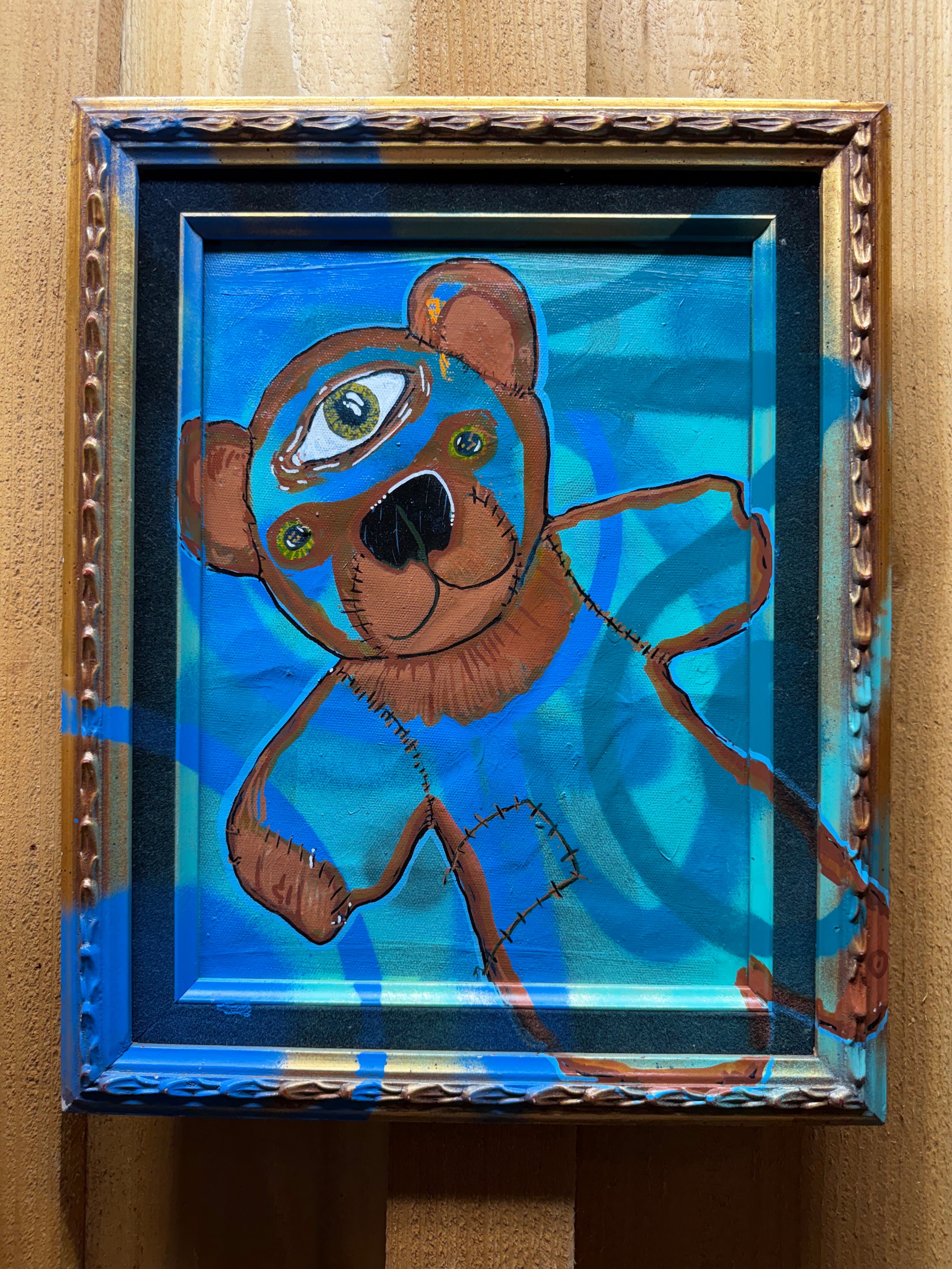 Teddy bear time original painting